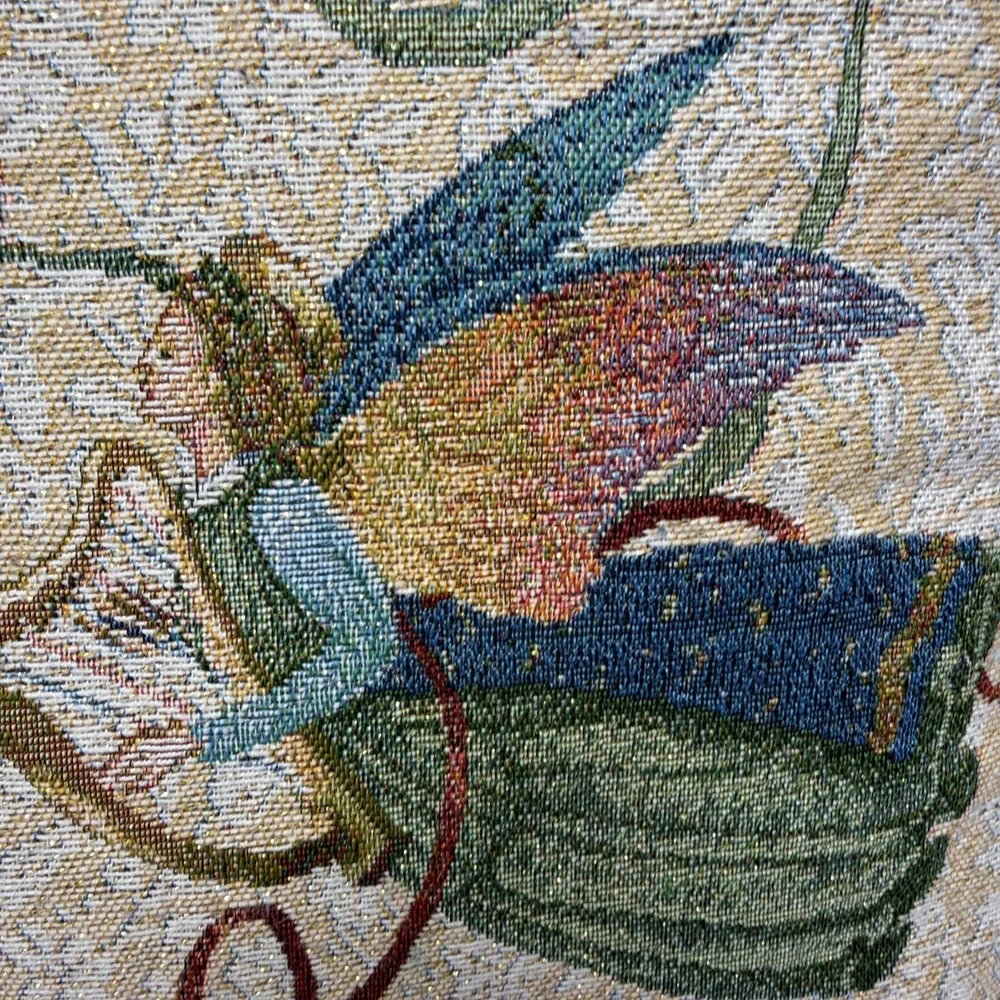 Vintage Christmas Angel Tapestry Throw Pillow 16